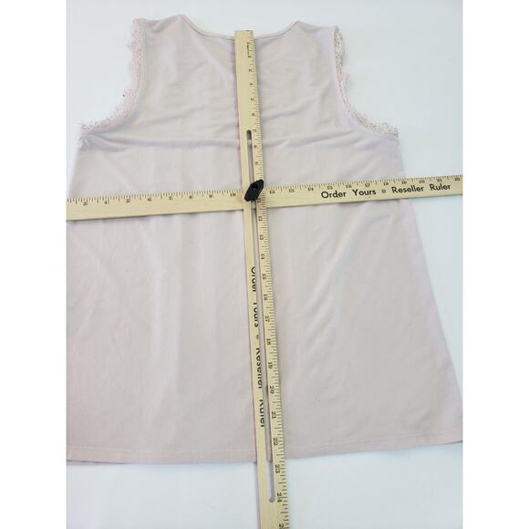 Banana Republic Pink Top sz S Lace Fairy Boho Cottagecore Whimsical Boho Neutral - Picture 8 of 10